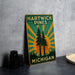 a picture of a sign that says hartwick pines michigan
