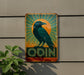 a sign on the side of a building with a bird on it