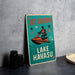 a sign that says jet skiing on a lake hawasu