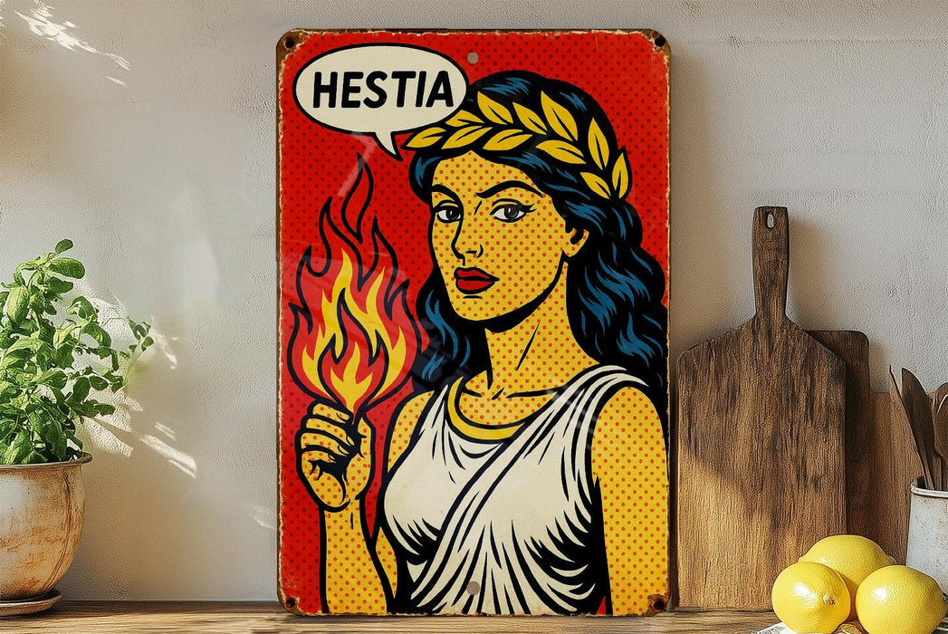 a painting of a woman holding a burning match