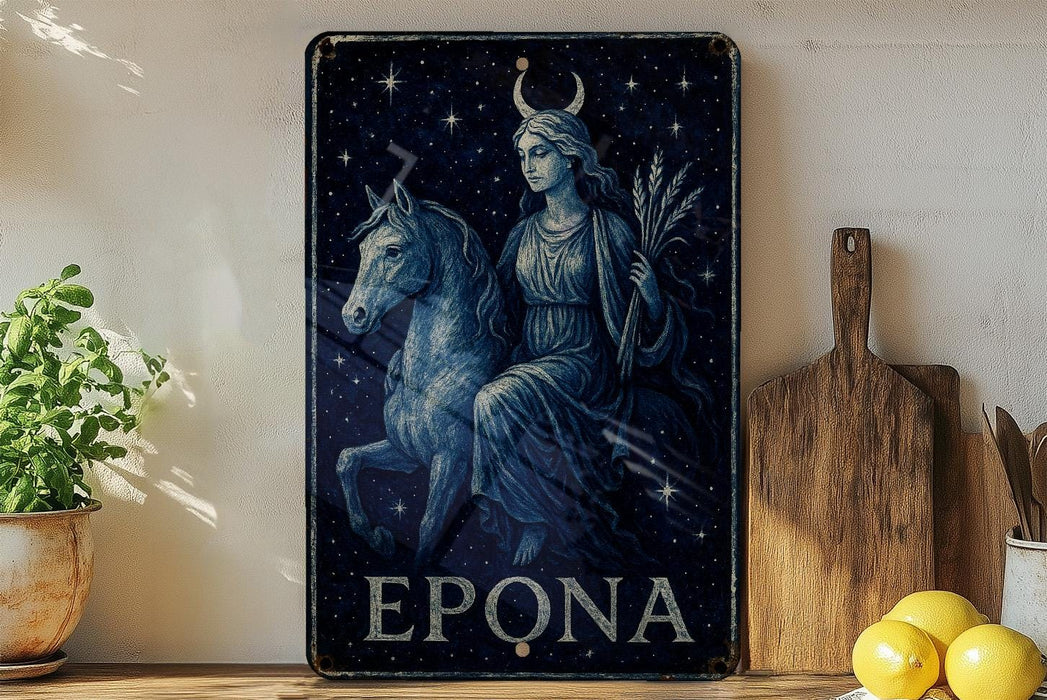 a painting of a woman riding a horse