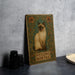 a picture of a siamese cat on a wooden plaque