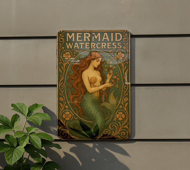 a picture of a mermaid on the side of a building