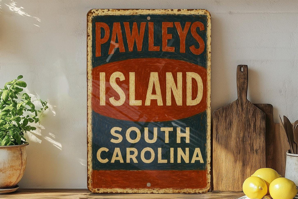 a sign that says pawley's island south carolina