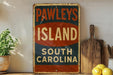 a sign that says pawley's island south carolina