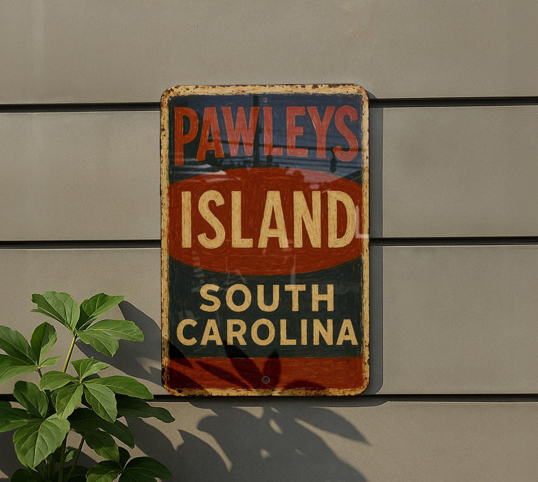 a sign on the side of a building that says pawleys island south carolina