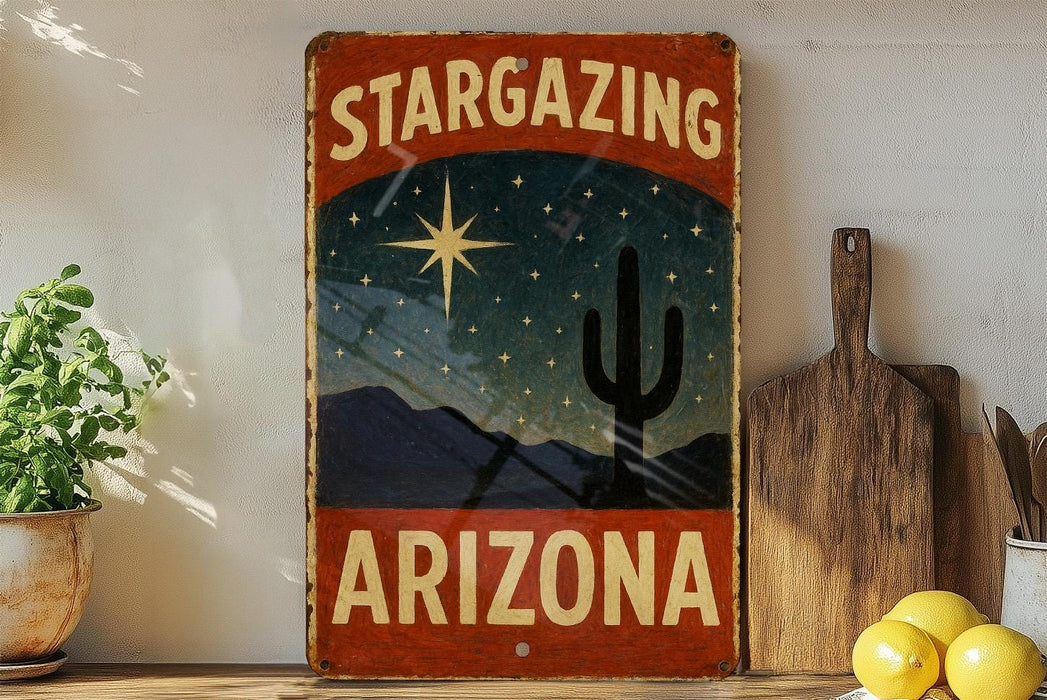 a picture of a sign that says stargazing arizona