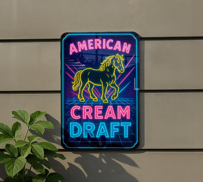 a neon sign on the side of a building
