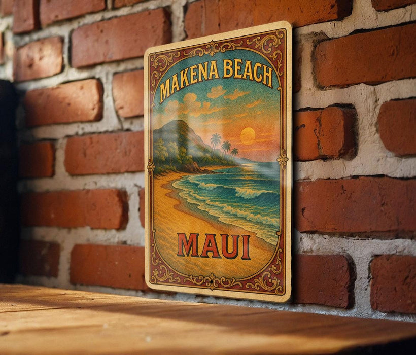 a picture of a sign on a brick wall
