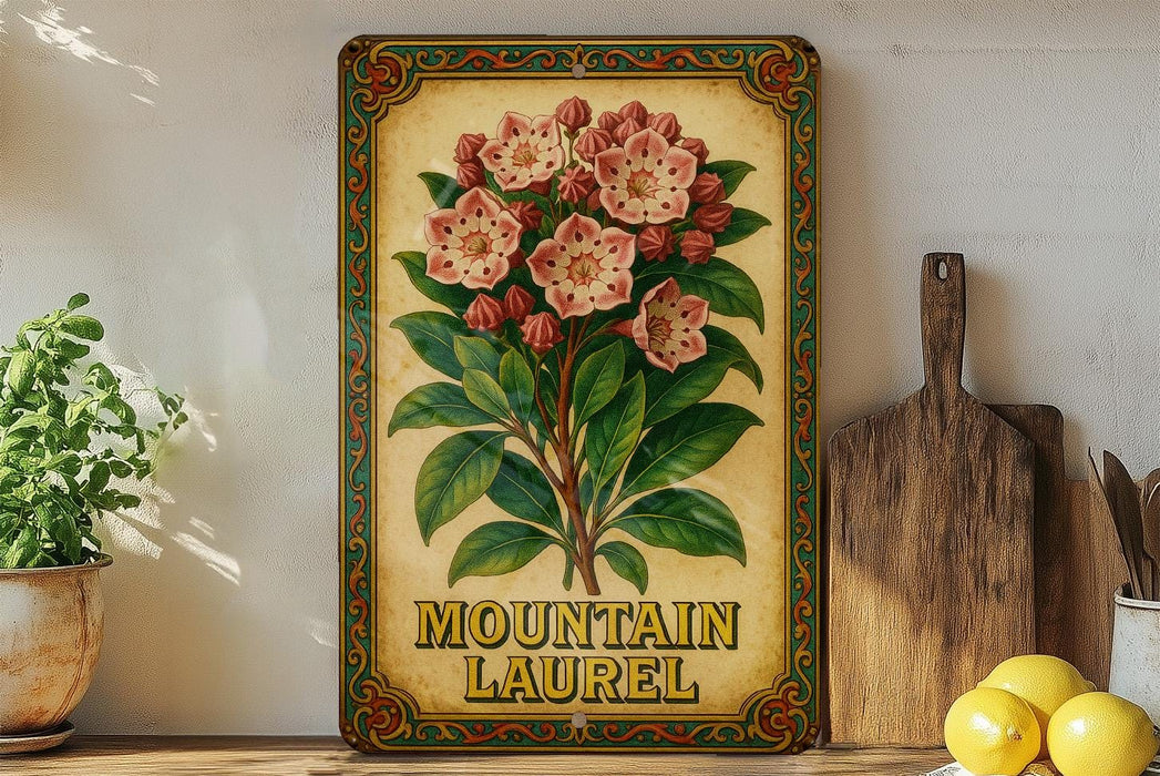a painting of flowers on a shelf next to a potted plant