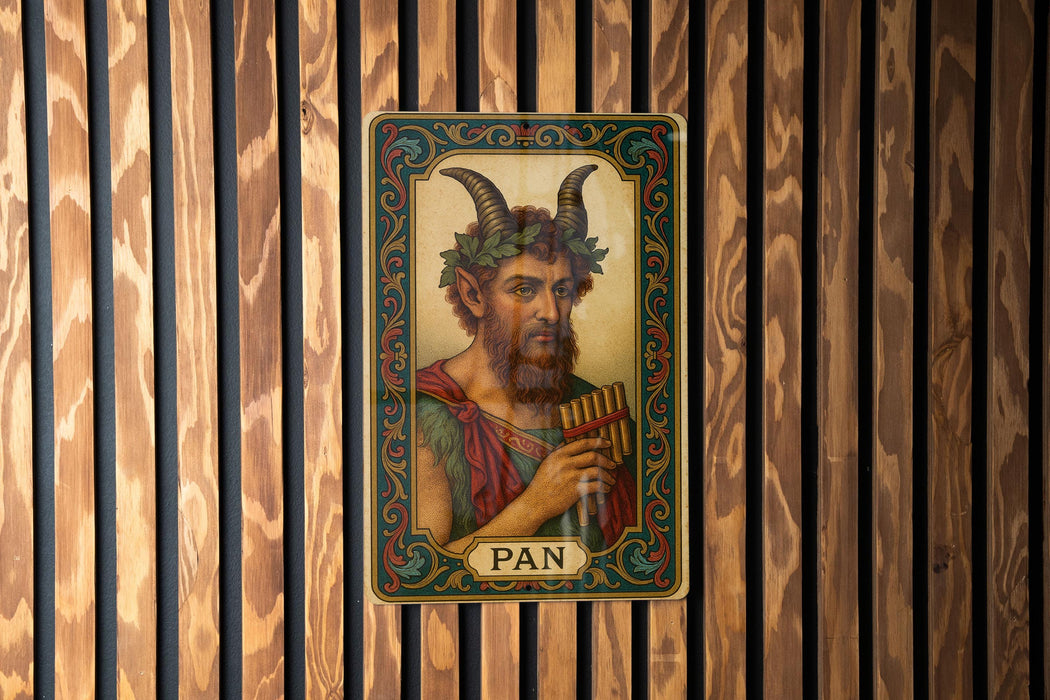 a picture of a man with horns on his head