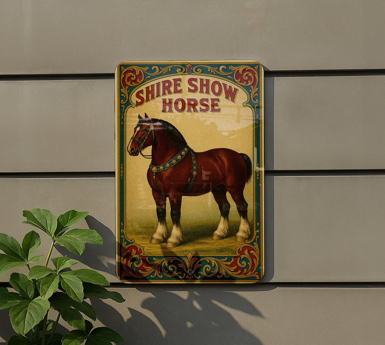 a picture of a horse on the side of a building
