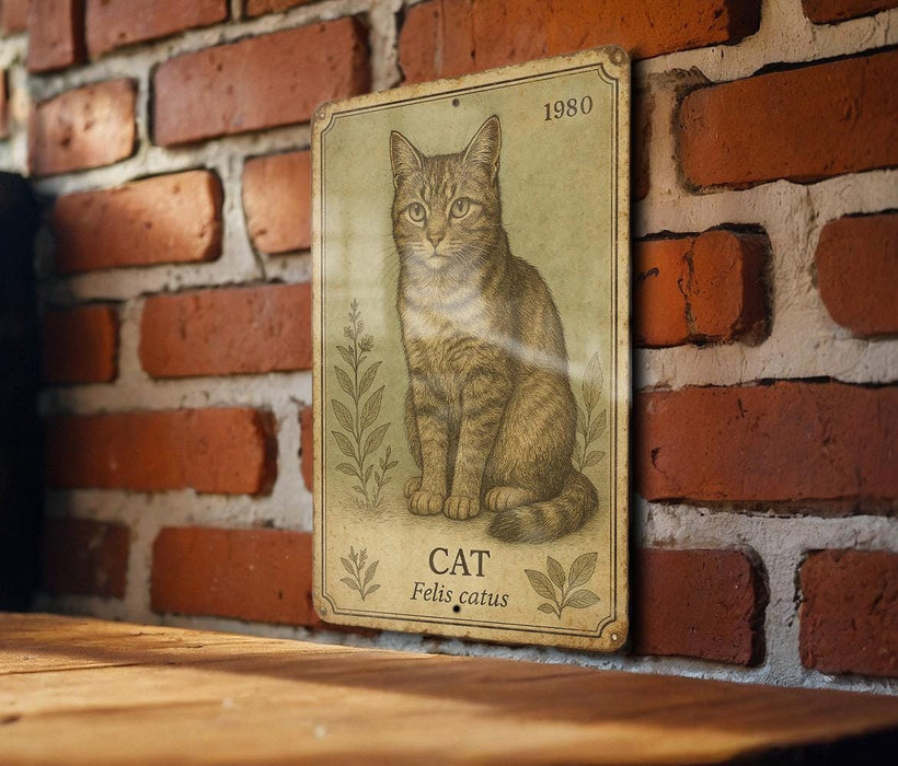 a picture of a cat on a brick wall