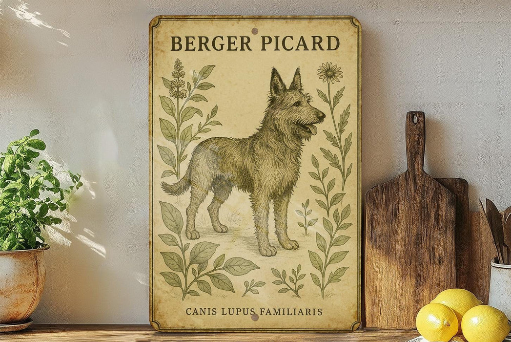 a picture of a german shepherd on a wall