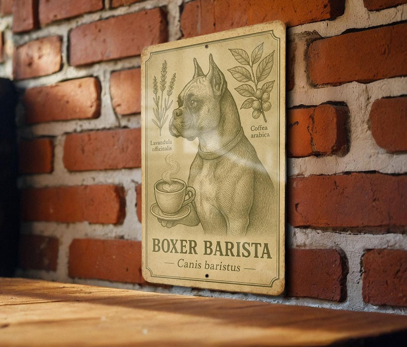 a picture of a dog on a brick wall