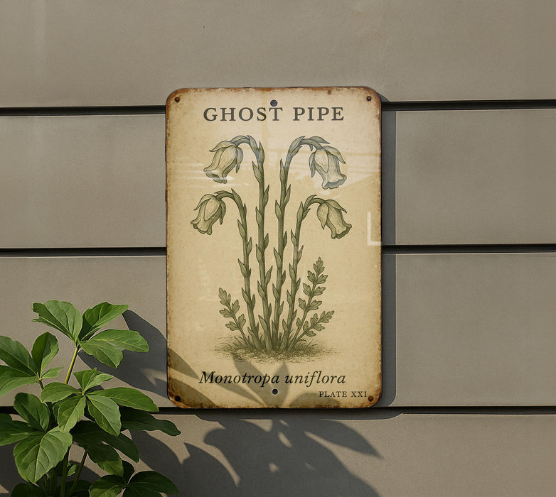 a sign on the side of a building that says ghost pipe