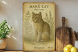 a picture of a cat sitting on a shelf
