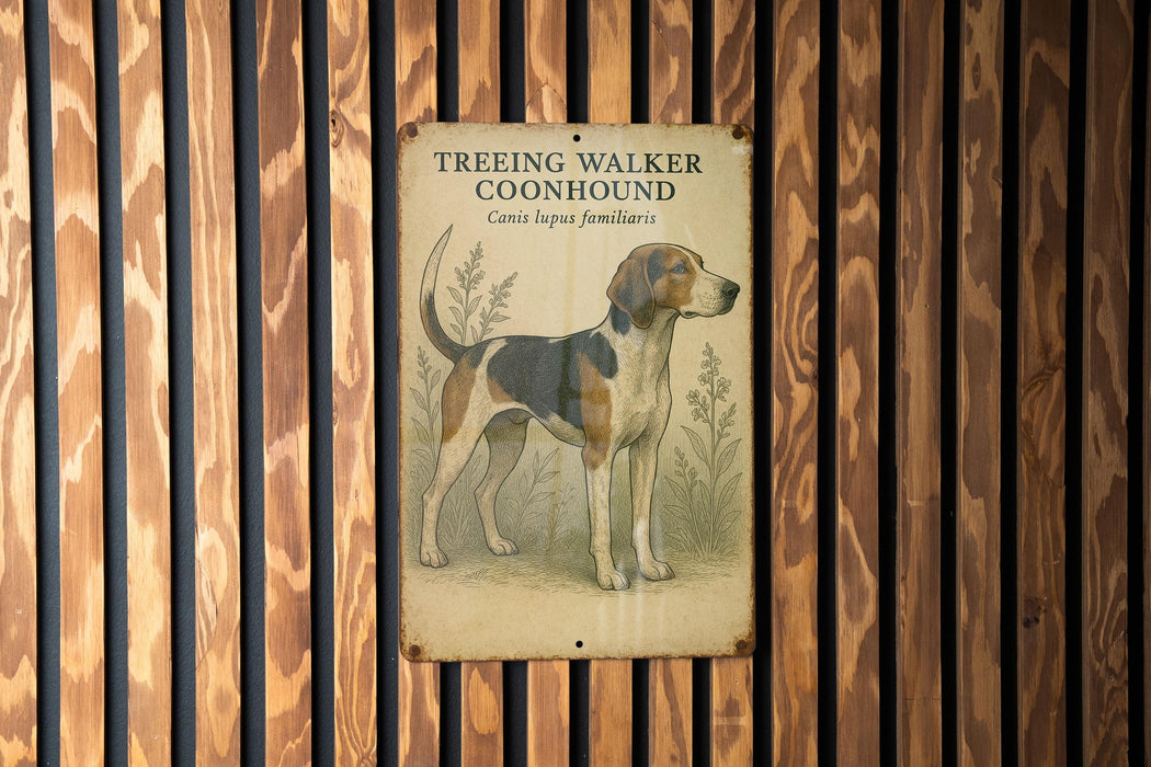 a picture of a dog on a wooden wall