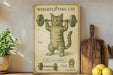 a picture of a cat lifting a barbell