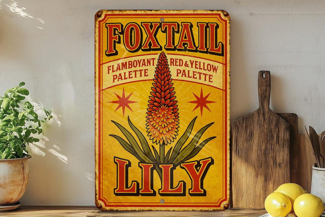 a picture of a sign that says foxtail on it