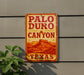 a sign on the side of a building that says palo duro canyon texas