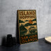 a picture of a sign that says island hopping