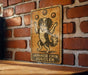 a sign on a brick wall that says japanese chin juggler