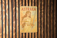 a sign on a wooden wall that says astraea