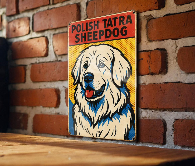 a picture of a dog on a brick wall