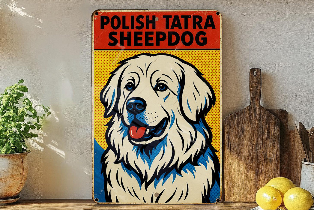 a painting of a dog on a shelf