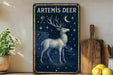 a picture of a deer on a shelf
