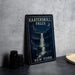 a picture of a book with a waterfall in the background