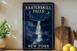 a picture of a poster of a waterfall