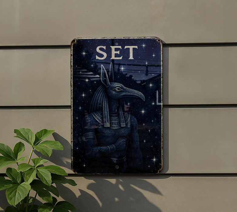 a picture of an egyptian god on a wall