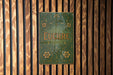 a wooden wall with a sign on it