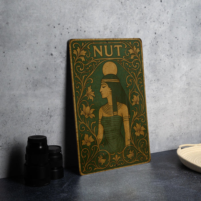 a picture of a woman with a hat on a table