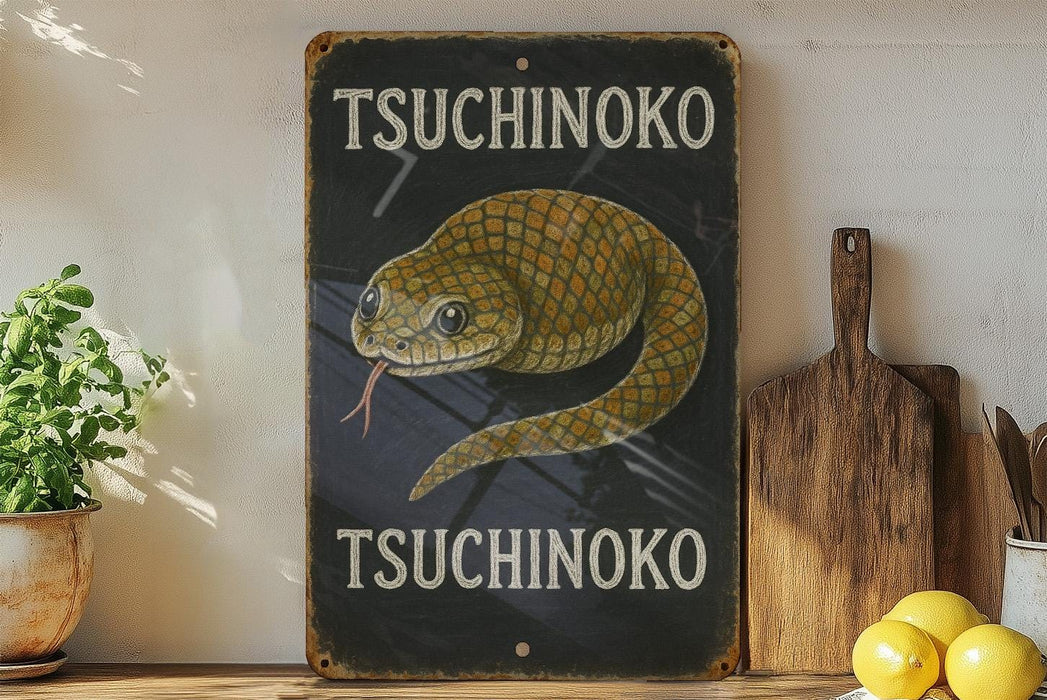 a picture of a sign with a snake on it