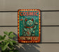 a sign on the side of a building that says cosmic fortune cat