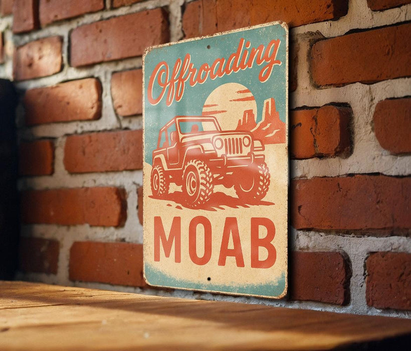a sign on a brick wall that says offroadry moab