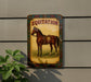 a picture of a horse on a wall