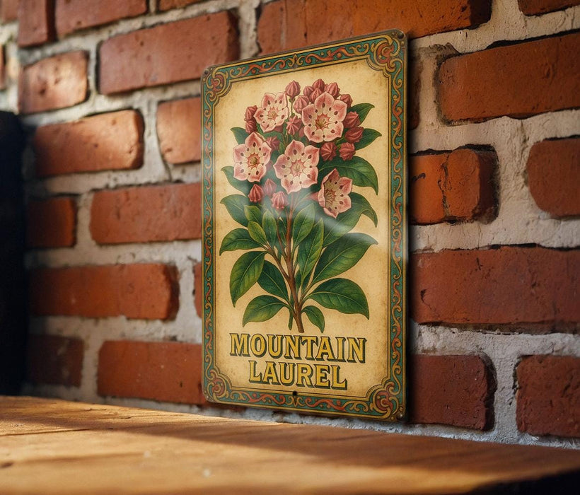 a picture of a flower on a brick wall