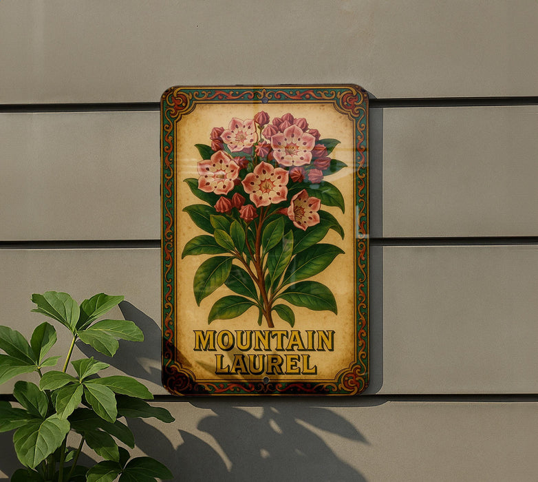 a picture of a flower on a wall