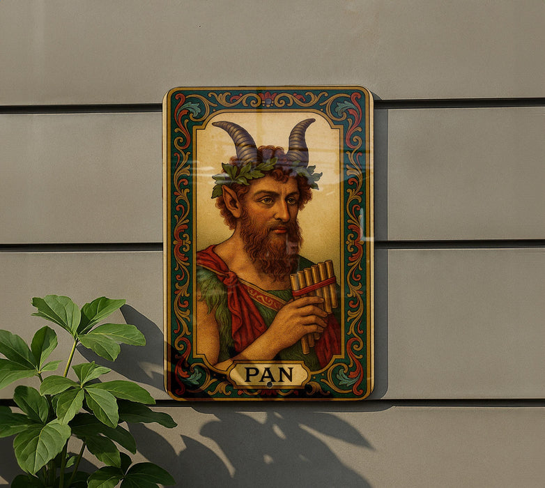a picture of a man with horns on his head