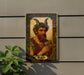 a picture of a man with horns on his head