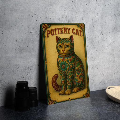 a picture of a cat sitting on top of a table