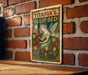 there is a picture of a tulip bed on the wall
