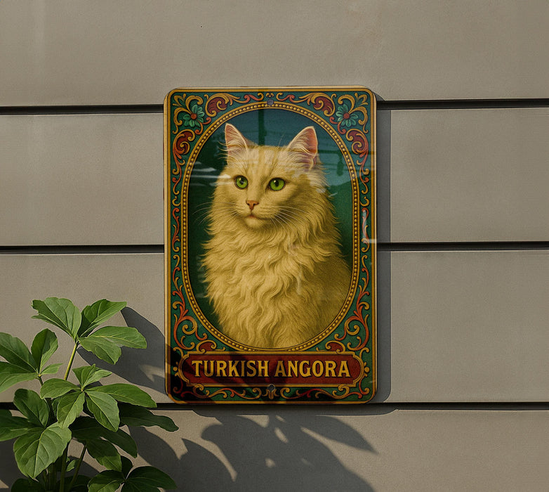 a picture of a cat on the side of a building