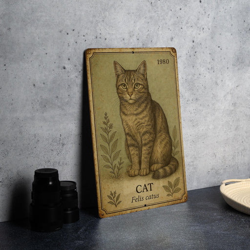 a picture of a cat sitting on top of a table