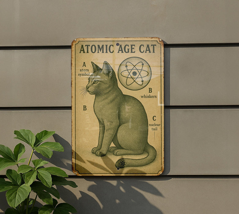 a picture of a cat on the side of a building