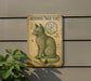a picture of a cat on the side of a building